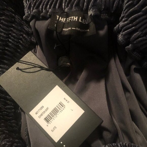 THE FIFTH LABEL Velvet Exhibition Mini Skirt Sz L NEW - Picture 4 of 8